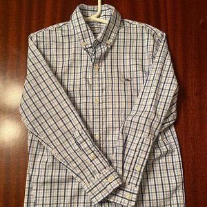 Vineyard Vines Boys' Check On-The-Go Performance Whale Shirt